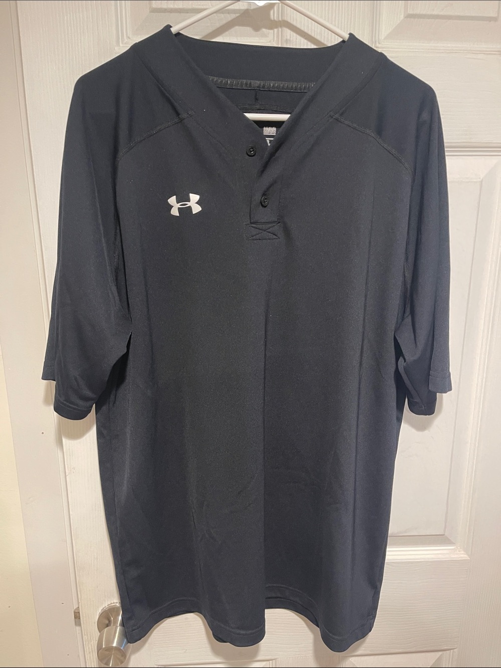 Under Armour Black Short-Sleeve Performance Henley Shirt
